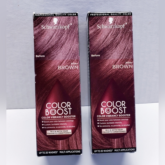 Schwarzkopf BROWN Color Boost Vibrancy Booster Up To 20 Washes (2 pack) - Picture 3 of 10